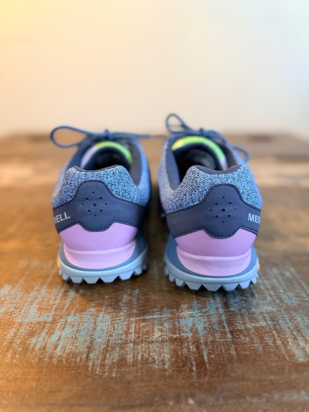 Merrell Kids Multicolor Green Purple Athletic Sneakers - Picture 4 of 7